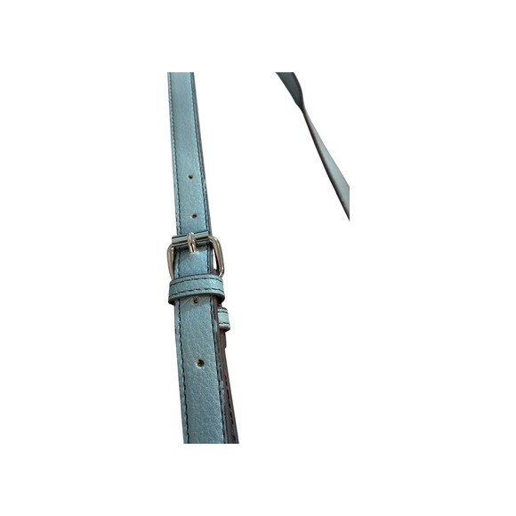 Carlos Santana Light Blue Faux Leather Crossbody Bag with‎ Ornate Lining - Picture 14 of 15